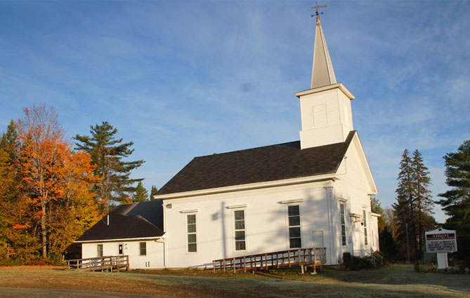 Abbot Evangelical Free Church in Abbot, Maine.
